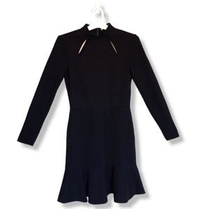 Alice + Olivia marisela cutout long sleeve dress - new